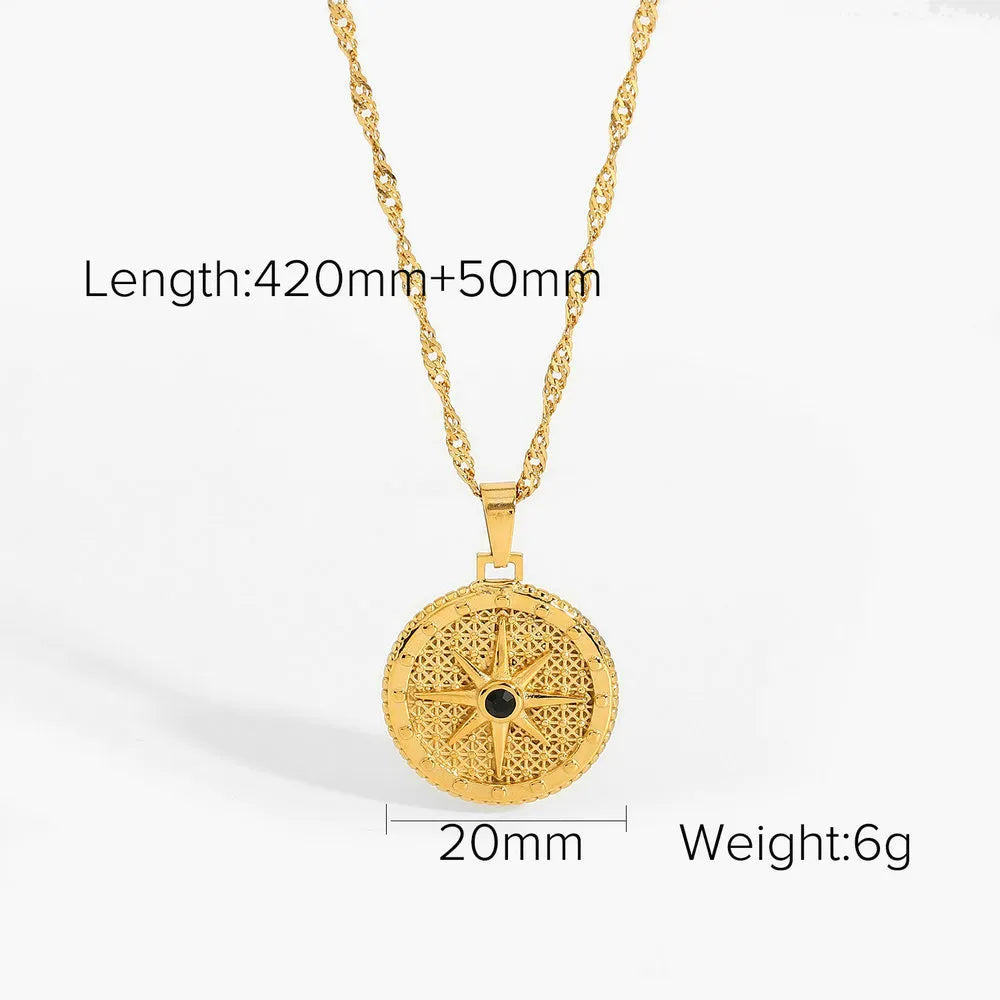 North Star Compass Necklace