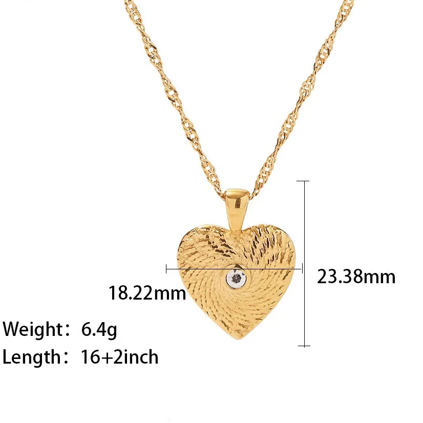 Ophelia Vintage Heart Necklace