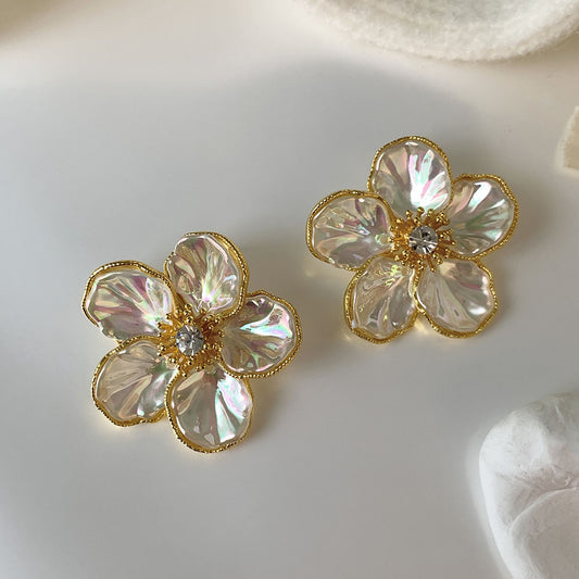 iridescent Flora Earrings