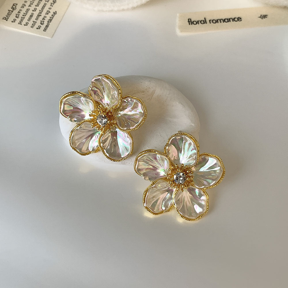 iridescent Flora Earrings