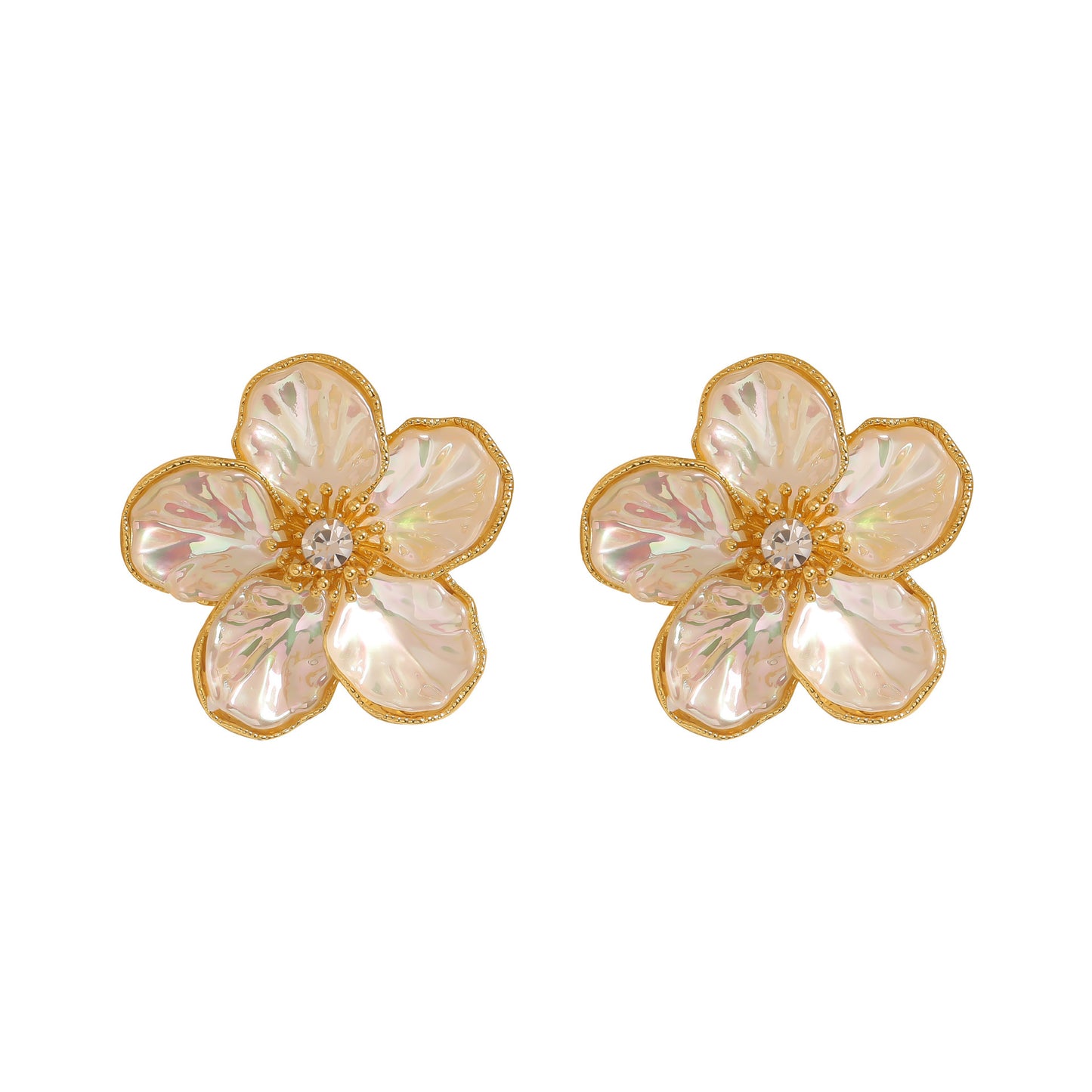 iridescent Flora Earrings