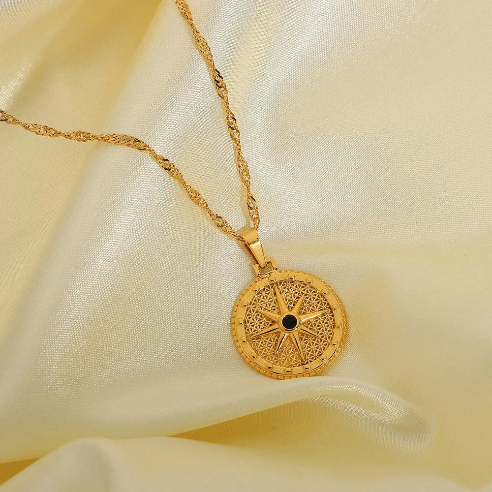 North Star Compass Necklace