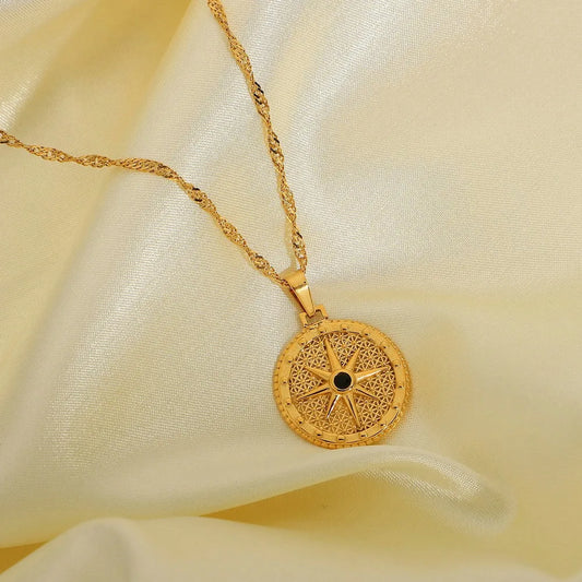 North Star Compass Necklace