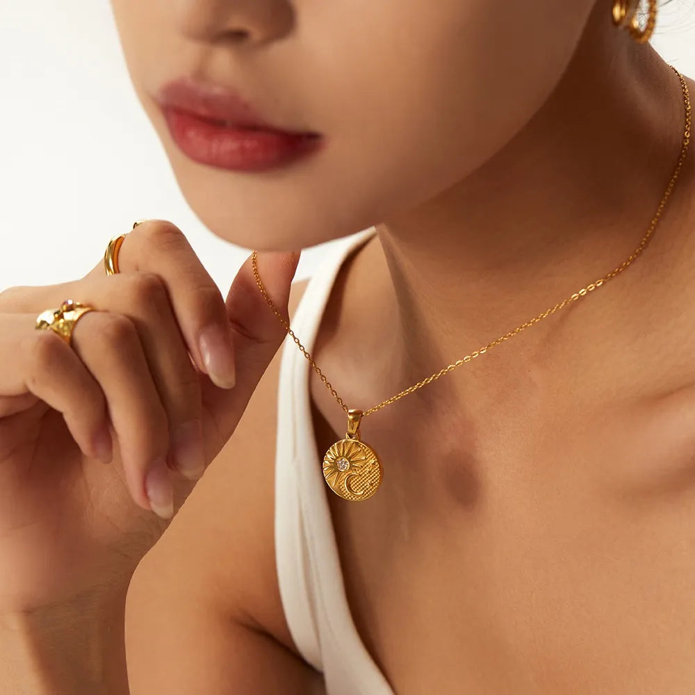 Solara Sun & Moon Necklace